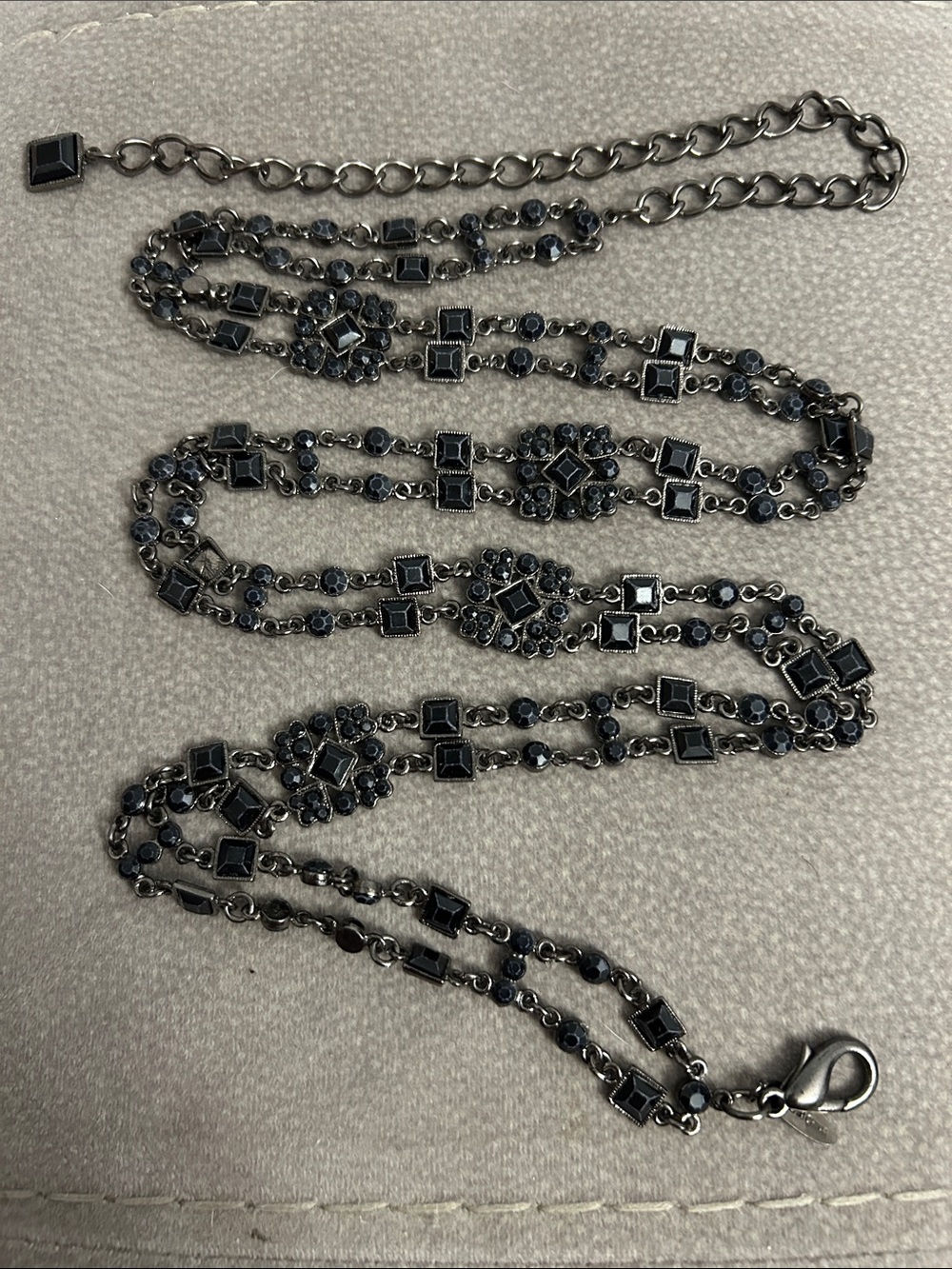 NY Collection Black Multi-Strand Decorative Belt